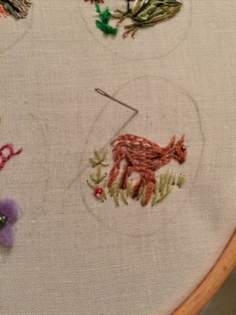 Embroidered my deer doe