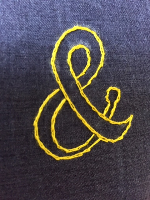 sewpopby ampersand embroideered letter